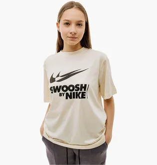 Футболка женская Nike W Tee Bf Gls Beige FZ4634-113