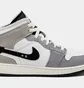 Кросівки дитячі Air Jordan 1 Mid White/Grey FD9091-002