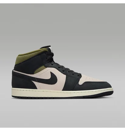 Кроссовки мужские Air Jordan 1 Mid Se Black/Beige HV4091-102