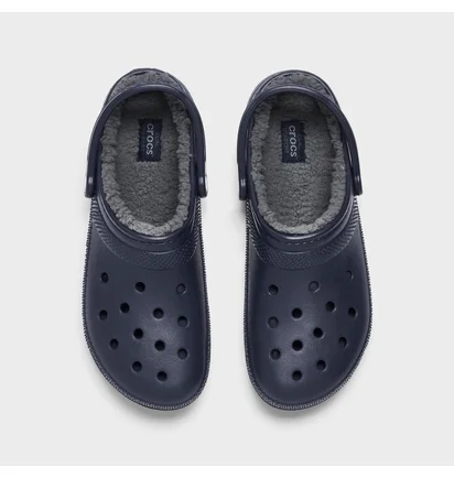 Тапочки унисекс Crocs Classic Lined Clog Blue 203591-459