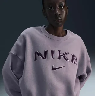 Світшот жіночий Nike W Nsw Phnx Flc Oos Logo Crew Violet FV7674-226