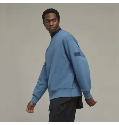 Свитшот унисекс Adidas Y-3 Organic Cotton Terry Crew Sweater Blue IB4799