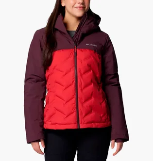 Пуховик жіночий Columbia Grand Trek Down Hooded Iii S Red/Bordo WL3555-602