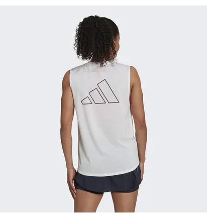 Майка жіноча Adidas Run Icons Running Muscle Tank White Hk9117
