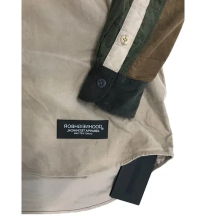 Сорочка чоловіча Neighborhood Cord Brown/Camo 212TSNH-SHM04