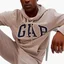 Худи мужское Gap Logo Hoodie Brown 546844471