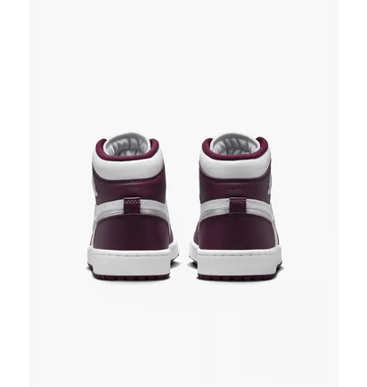 Кроссовки мужские Air Jordan I High G MenS Golf Shoes White/Bordo DQ0660-103