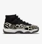 Кроссовки женские Air Jordan 11 Retro Black/White AR0715-010