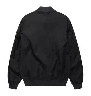 Куртка мужская Stone Island Logo Patch Zip Up Bomber Jacket Black 781542629-V0029
