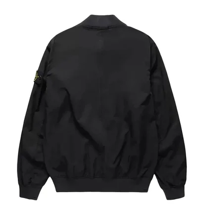 Куртка чоловіча Stone Island Logo Patch Zip Up Bomber Jacket Black 781542629-V0029