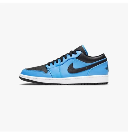 Кроссовки мужские Air Jordan 1 Low Blue/Black 553558-403