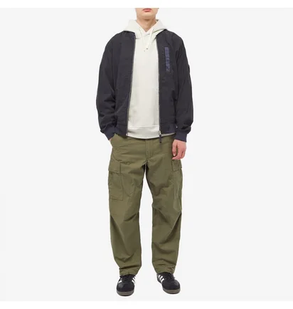 Бомбер мужской Stone Island Cupro Cotton Twill Bomber Jacket Blue 781542629-V0020