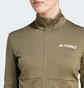 Олимпийка женская Adidas Terrex Multi Light Fleece Full-Zip Jacket Olive IQ3746