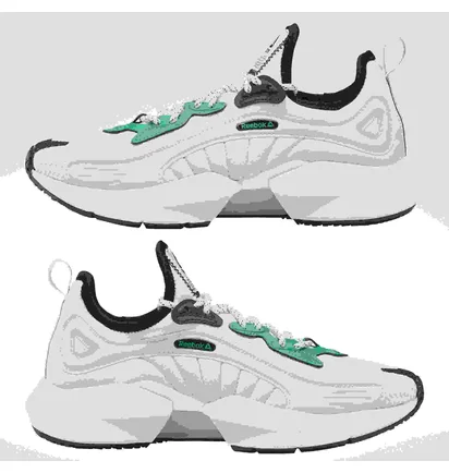 Кроссовки унисекс Reebok Sole Fury 00 White/Black/Emerald Dv5910