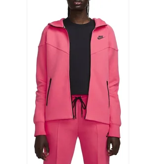 Толстовка женская Nike Sweatshirt Nsw Tch Flc Wr Fz Hdy Pink FB8338-629