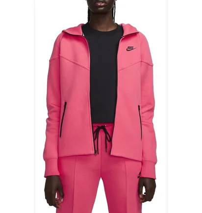Толстовка жіноча Nike Sweatshirt Nsw Tch Flc Wr Fz Hdy Pink FB8338-629