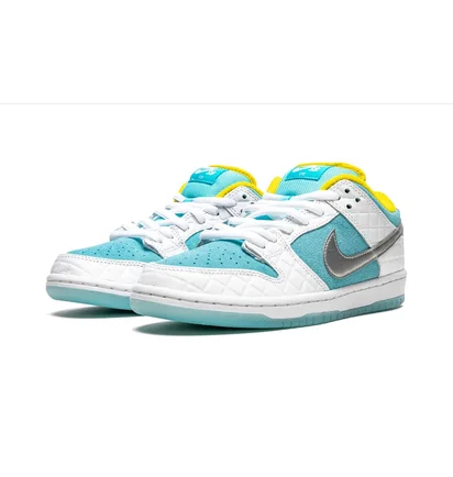 Кроссовки унисекс Nike Sb Dunk Low White/Turquoise DH7687-400