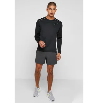 Лонгслів чоловічий Nike Dri-Fit Miller Running Black AJ7568-010