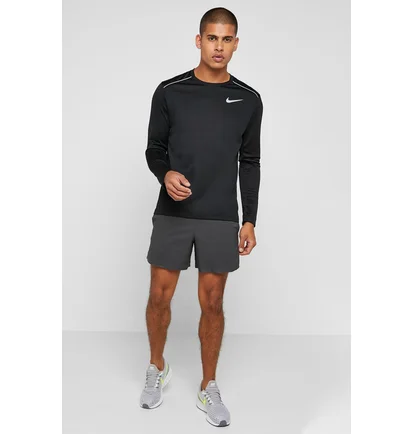 Лонгслив мужской Nike Dri-Fit Miller Running Black AJ7568-010