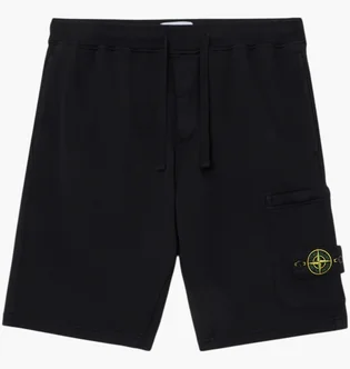 Шорти чоловічі Stone Island Cotton Fleece Black L1S156200011S0051-V0029