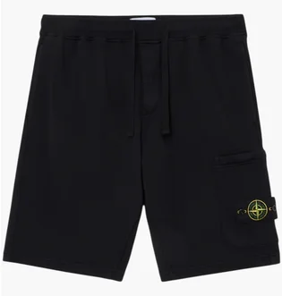 Шорты мужские Stone Island Cotton Fleece Black L1S156200011S0051-V0029