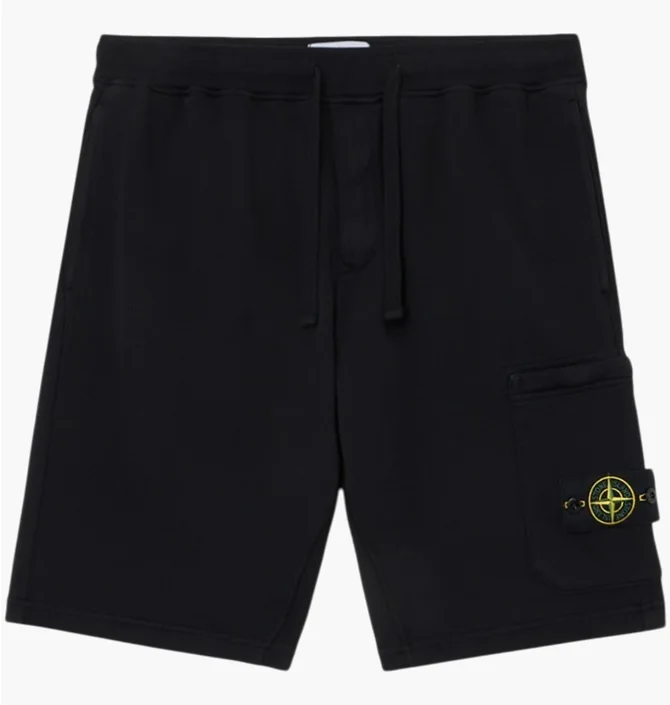 Шорти чоловічі Stone Island Cotton Fleece Black L1S156200011S0051-V0029
