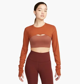 Топ жіночий Nike Yoga Luxe WomenS Shrug Orange DV9197-246