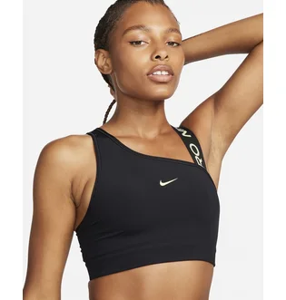 Топ женский Nike Pro Swoosh Medium-Support Asymmetrical Sports Bra Black DM0570-011