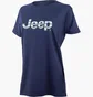 Футболка женская Jeep T-Shirt Oversize Striped Print Turn Blue O102611-A184