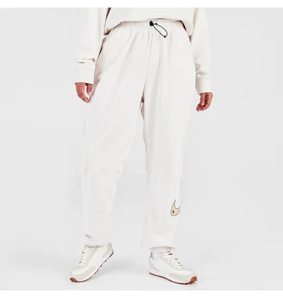 Штаны унисекс Nike Womans Sportswear Swoosh High-Rise Jogger Pants White Dm6205-030