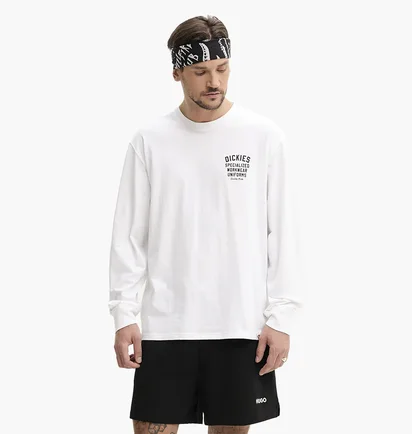 Лонгслів чоловічий Dickies Longsleeve White DK0A4Z930WH1