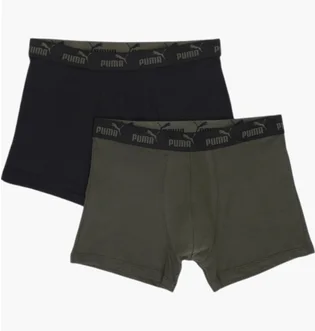 Труси чоловічі Puma Elements Black/Olive (2 шт) 938753-07