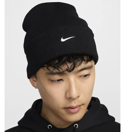 Шапка унісекс Nike Peak Swoosh Beanie Black HF0187-010