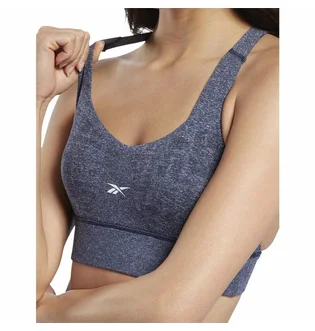 Топ женский Reebok United By Fitness Myoknit Seamless Sports Bra Blue FU2131