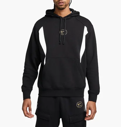 Худі чоловіче Nike Nsw Sw Air Po Hoody Flc Bb Black HM0175-010