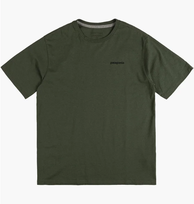 Футболка мужская Patagonia P-6 Logo Responsibili-Tee Green 38504-TPGN