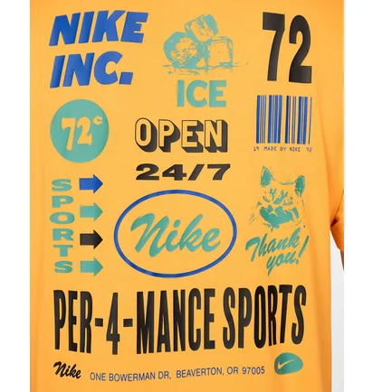 Футболка чоловіча Nike Df Tee 3Mo Gfx Yellow FV8366-717