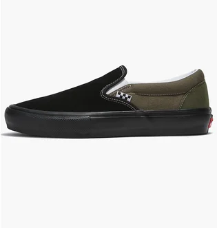 Кеды мужские Vans Skate Slip-On Shoe Black/Olive VN0A5FCAKE9