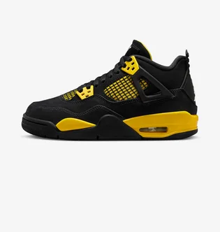 Кроссовки детские Air Jordan 4 Retro Thunder Gs Black 408452-017