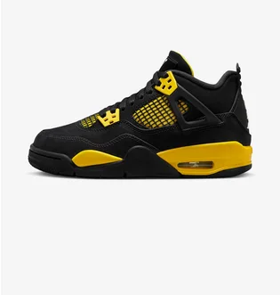 Кроссовки детские Air Jordan 4 Retro Thunder Gs Black 408452-017