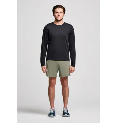 Лонгслив мужской Saucony Stopwatch Long Sleeve Black SAM800379-BK