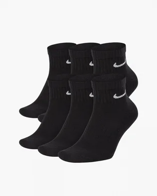 Носки унисекс Nike U Nk Everyday Cush Ankl Black (6 пар) SX7669-010