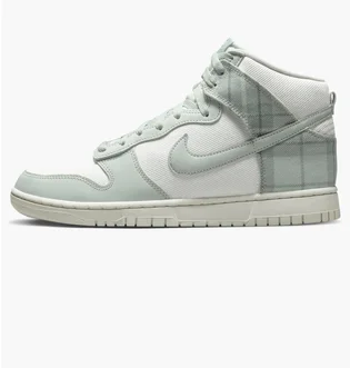 Кроссовки мужские Nike Dunk High Retro Se Plaid Casual Shoes White/Grey Dv0826-100