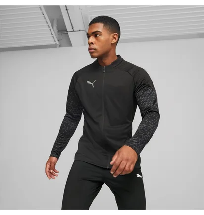 Кофта мужская Puma Long-Sleeve T-Shirt Teamcup Training 1/4 Zip Top Black 657982-003