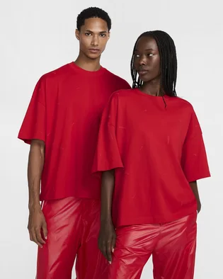 Футболка унисекс Nike X Jacquemus Short-Sleeve T-Shirt Red HF7111-611