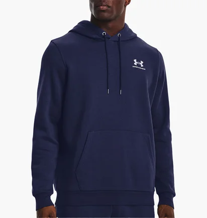 Худи мужское Under Armour Hooded Sweatshirt Ua Essential Fleece Blue 1373880-410