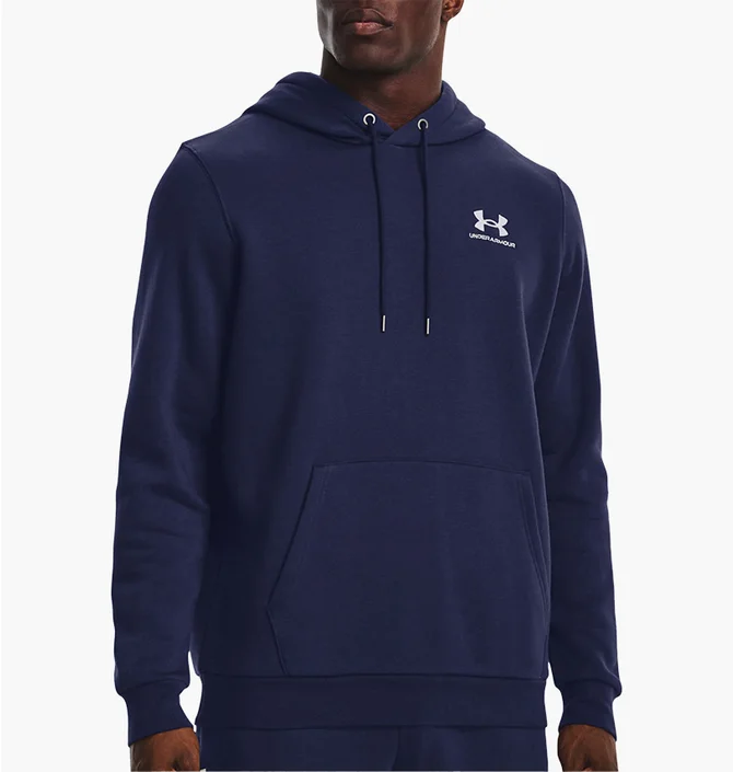 Худи мужское Under Armour Hooded Sweatshirt Ua Essential Fleece Blue 1373880-410