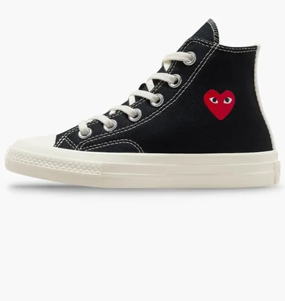 Кеди дитячі Converse X Comme Des Garçons Single Heart Chuck 70 Black A08802C