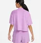 Футболка женская Nike Nsw Mock Ss Tee Trry Ms Violet FJ4894-532
