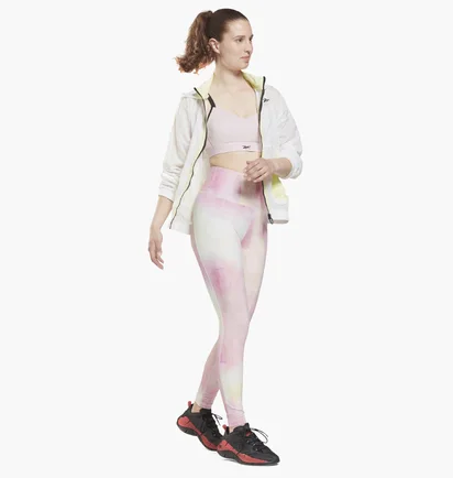 Топ женский Reebok Lux Strappy Medium-Impact Sports Bra Pink Gu5860